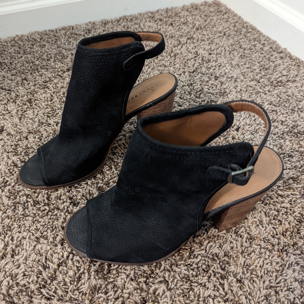 Luck Brand Lisza Peep Toe Heels
